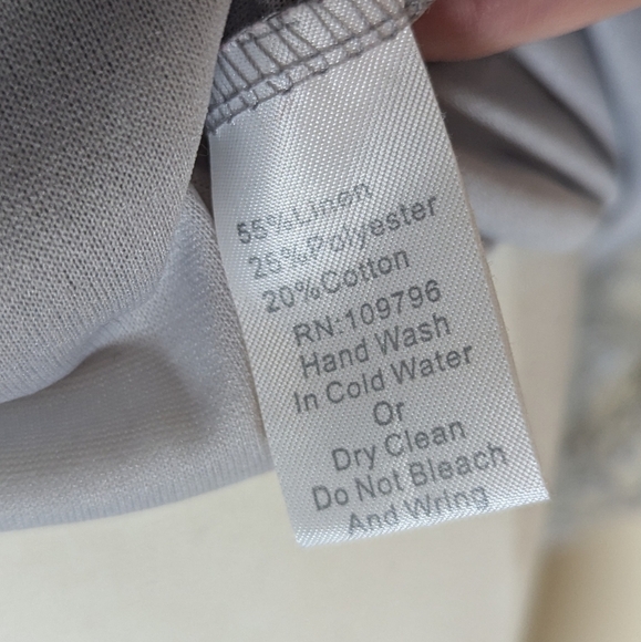 Romantic Gray Lace Tunic Dress – Boho Chic Layered Roses 🌙🌸 Size L - Picture 7 of 7